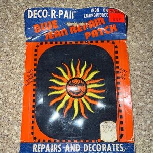 DECO-R-PAI Blue Jean Repair Patch - Sunburst Embroidered